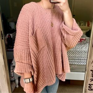 Mauve Knit Oversized Sweater!!